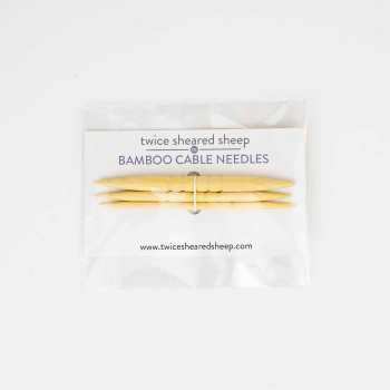 Shortie Bamboo Cable Needles For Knitting