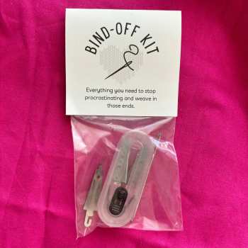 Bind-Off Kit for Knitting and Crochet - Needle Scissors Case