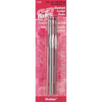 Susan Bates Silvalume Hook Set C-F