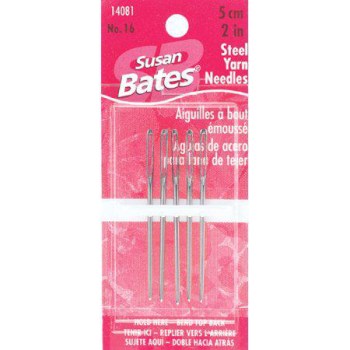 Susan Bates #16-2 Steel Yarn Needles