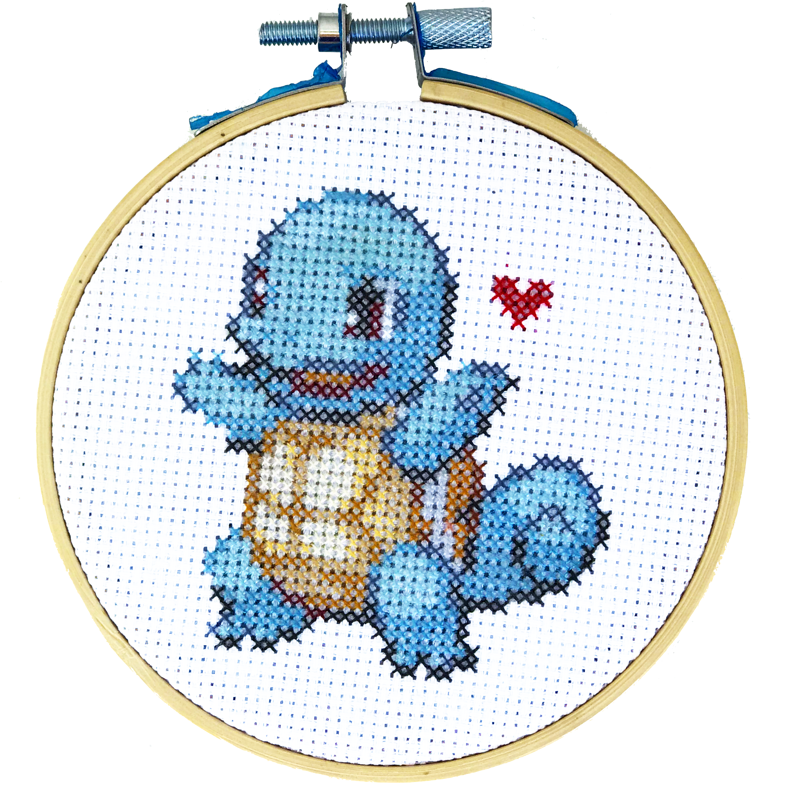 Squirtle Love - DIY Cross Stitch Kit