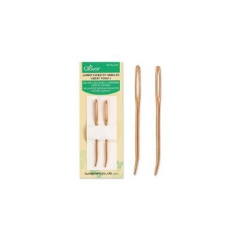 Clover Gold Tapestry Bent Tip Needles-Jumbo 2/Pkg
