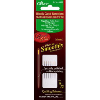 Black Gold Needles Quilting Between Asst. 2 Ea. (No. 9 10 12)