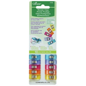 Clover Assorted Color Wonder Clips 3185