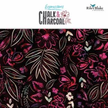RB Batiks Chalk & Charcoal 10in Squares B, 42pcs