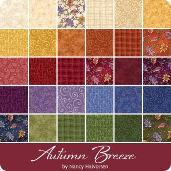 10in Squares, Autumn Breeze, 42pcs