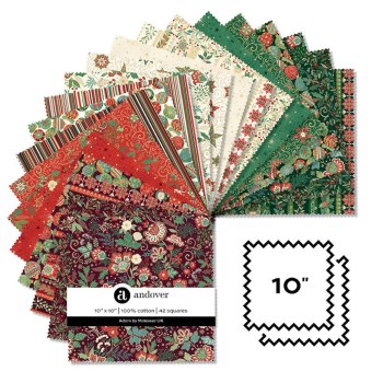 10in Squares Adorn, 42 pcs Andover Fabrics