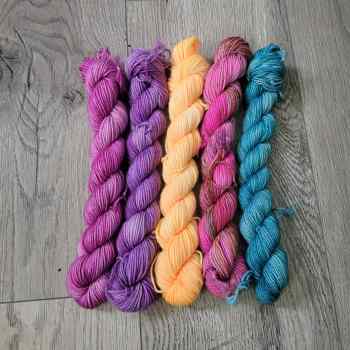 Bright Stripes Mini Skein Set